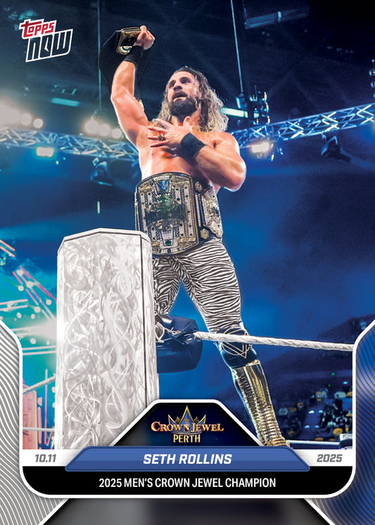 Seth Rollins - 2025 WWE Topps NOW® - Card 105 - PR: 1028