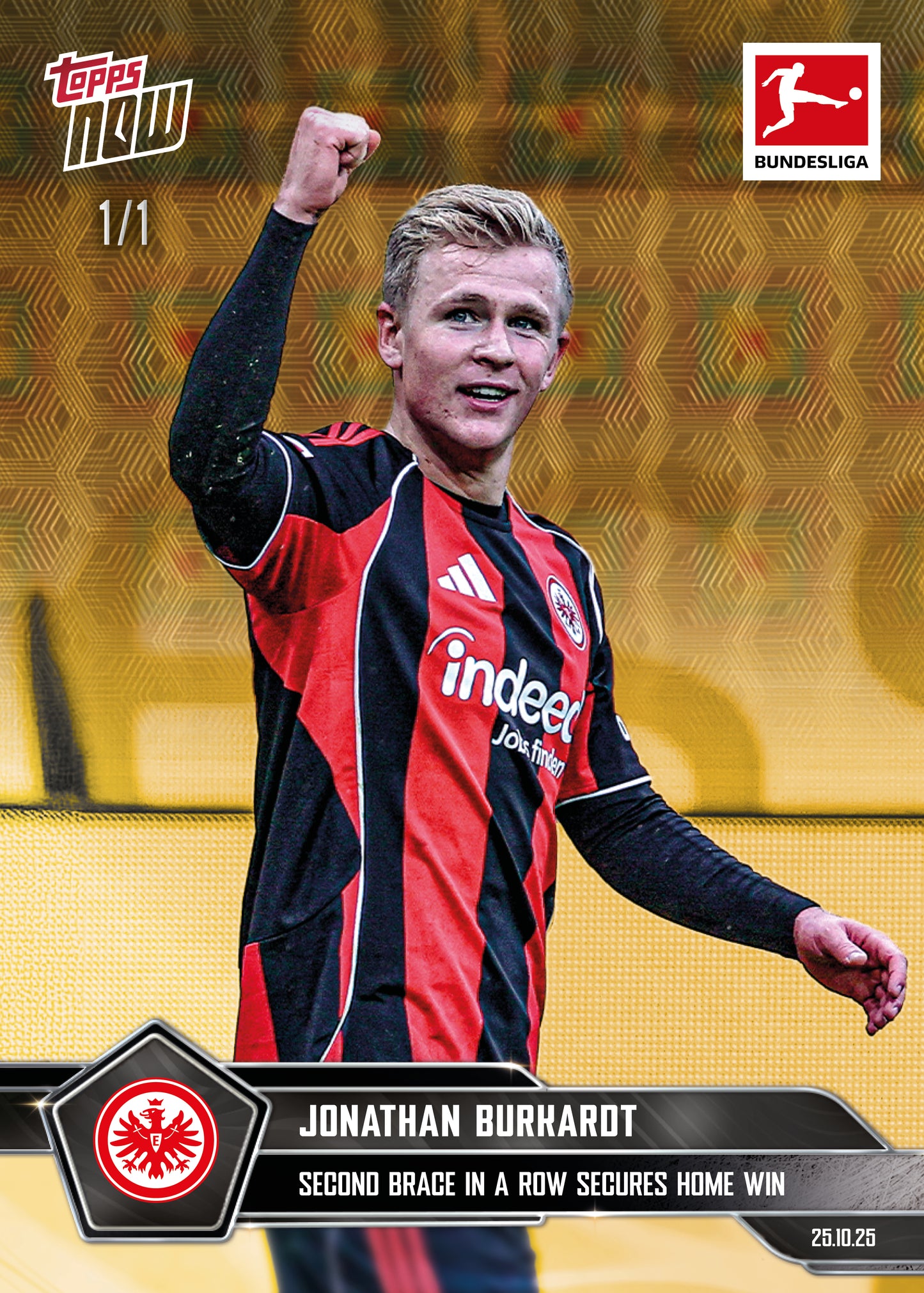 Jonathan Burkardt - 2025-26 Bundesliga Topps NOW® - Card 51 - PR: 202