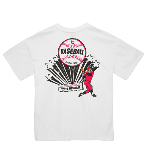 Topps Heritage White Sports Extra Pocket Tee