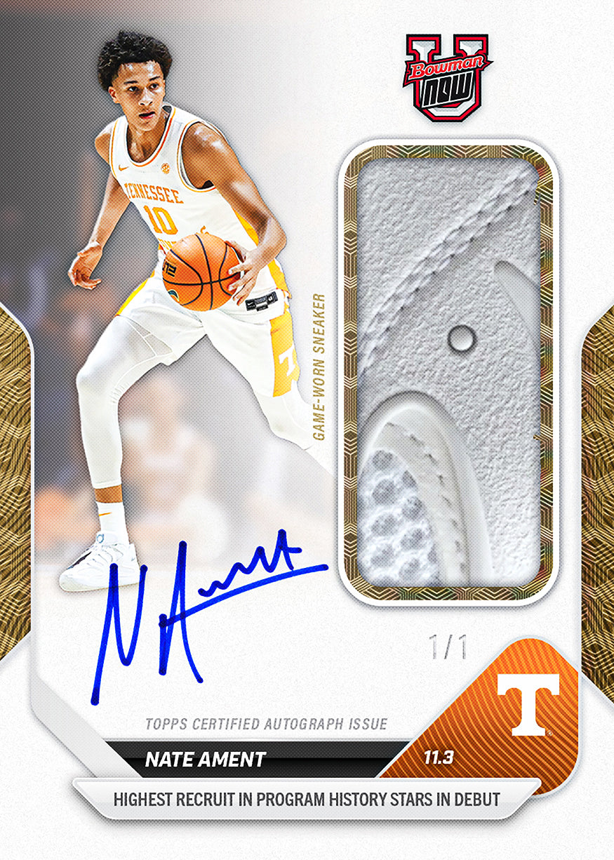 Nate Ament - 2025-26 Bowman U NOW® Basketball - Card 3