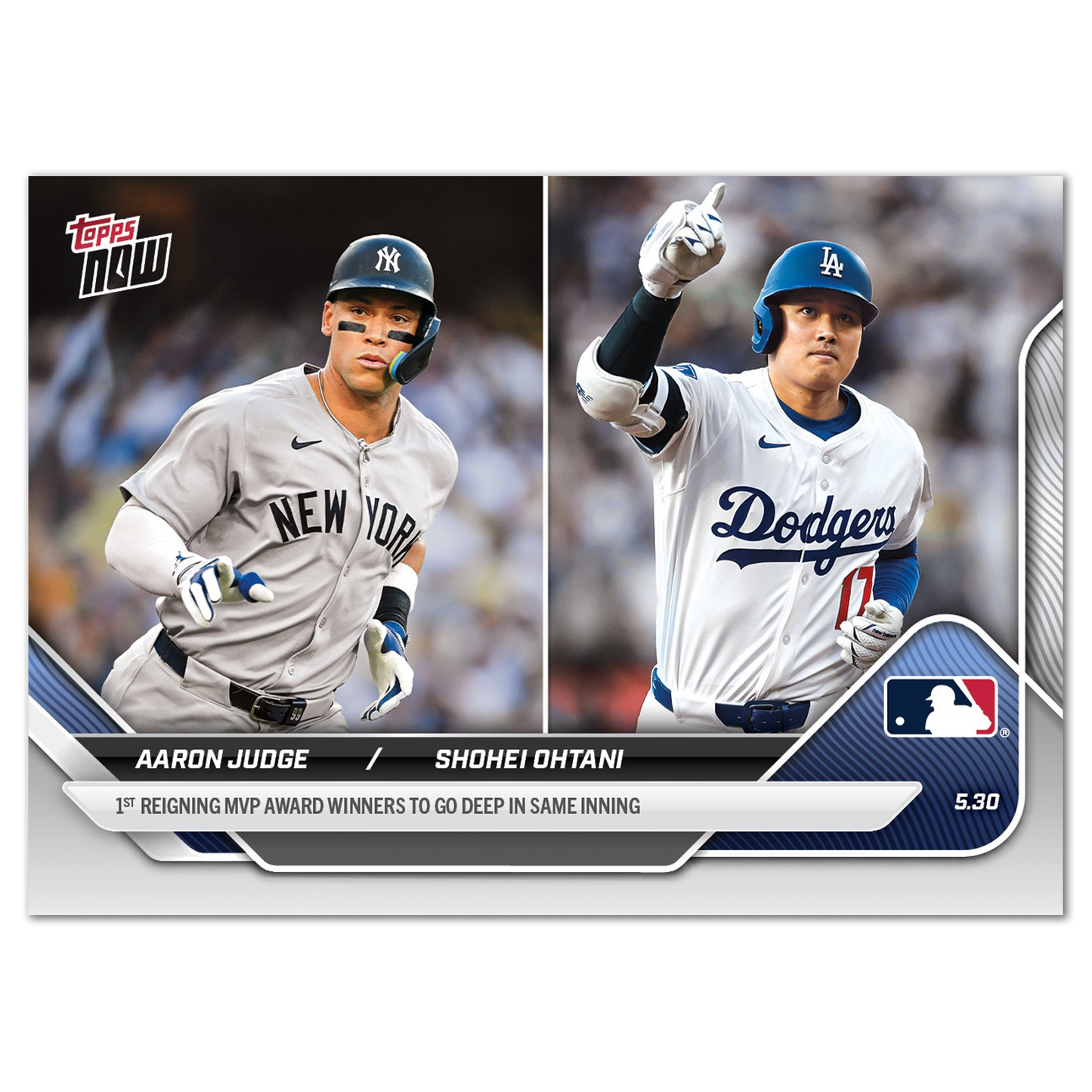 Aaron Judge/Shohei Ohtani - 2025 MLB Topps NOW® - Card 239 - PR: 16,516