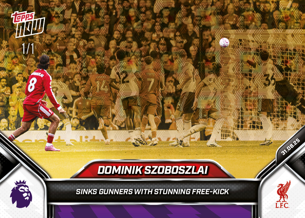 Dominik Szoboszlai - 2025-26 Premier League Topps NOW® - Card 16 - PR: 2114