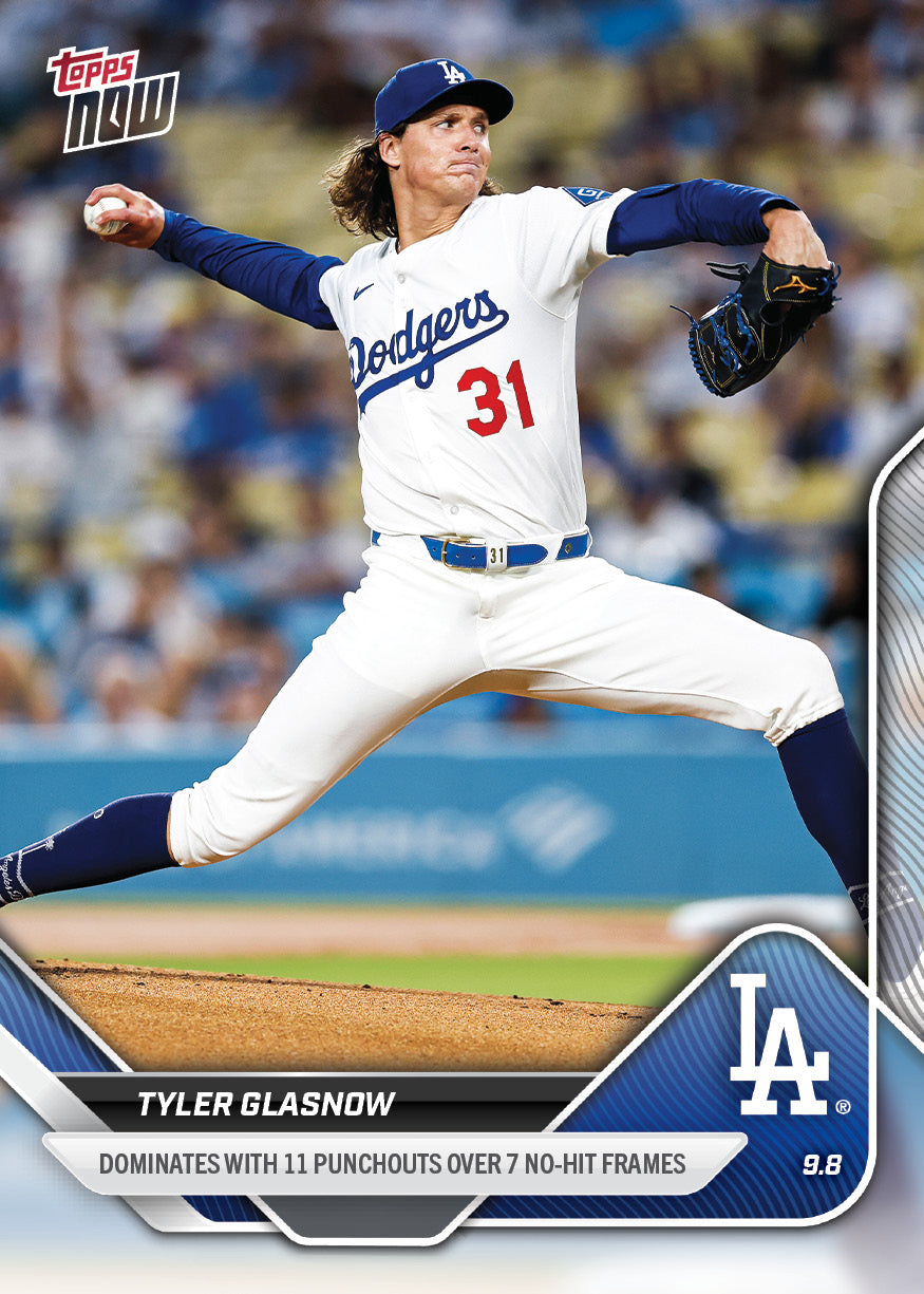Tyler Glasnow - 2025 MLB Topps NOW® - Card 680 - PR: 594