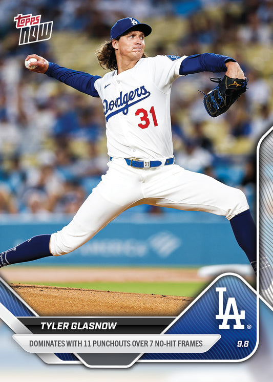 Tyler Glasnow - 2025 MLB Topps NOW® - Card 680 - PR: 594