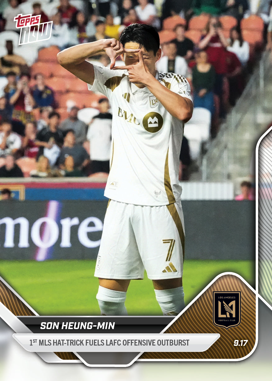 Son Heung-Min - 2025 MLS Topps NOW® - Card 95 - LOOK FOR RELICS & AUTO-RELICS - PR: 4692