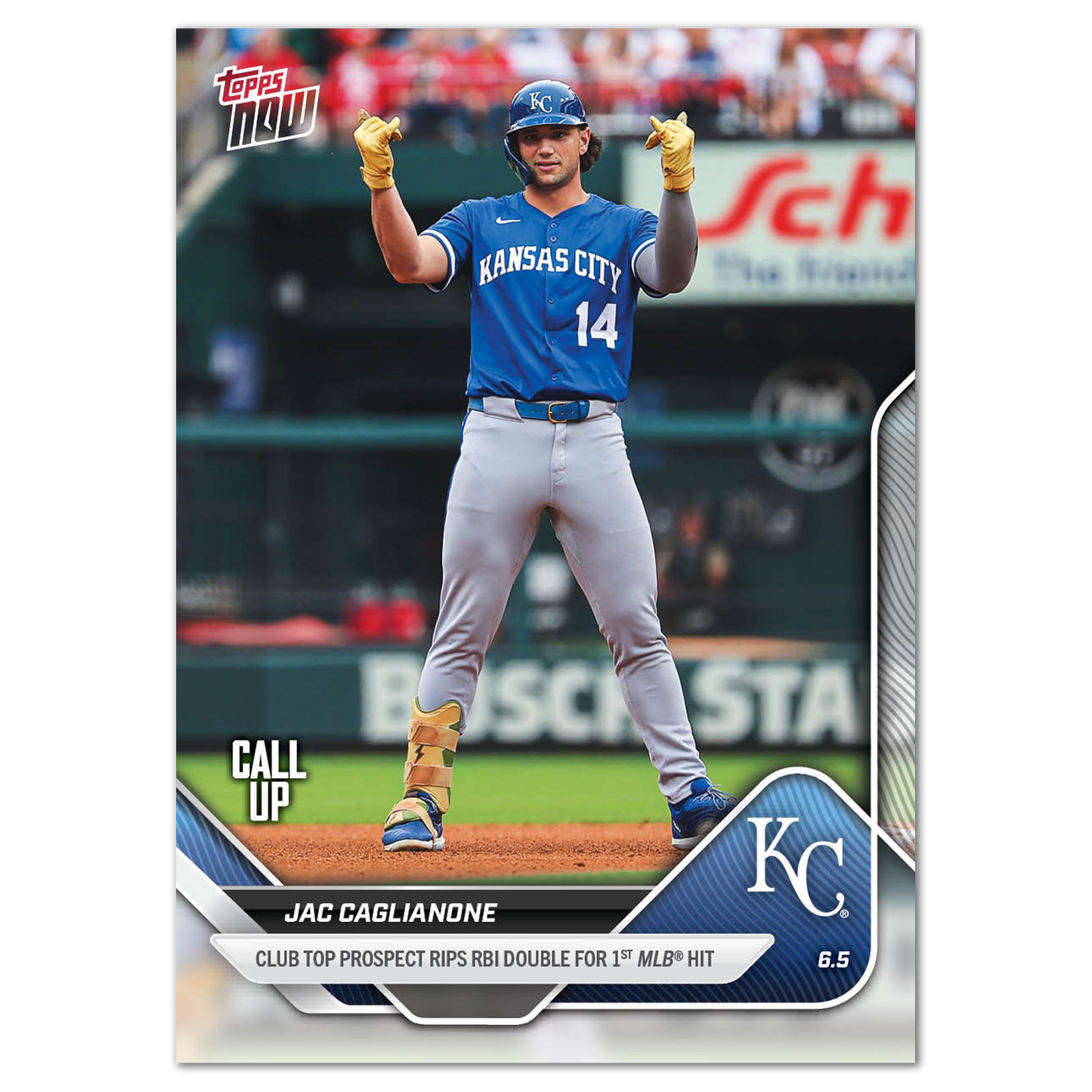 Jac Caglianone - 2025 MLB Topps NOW® - Card 262 - LOOK FOR AUTOS - PR: 33,728