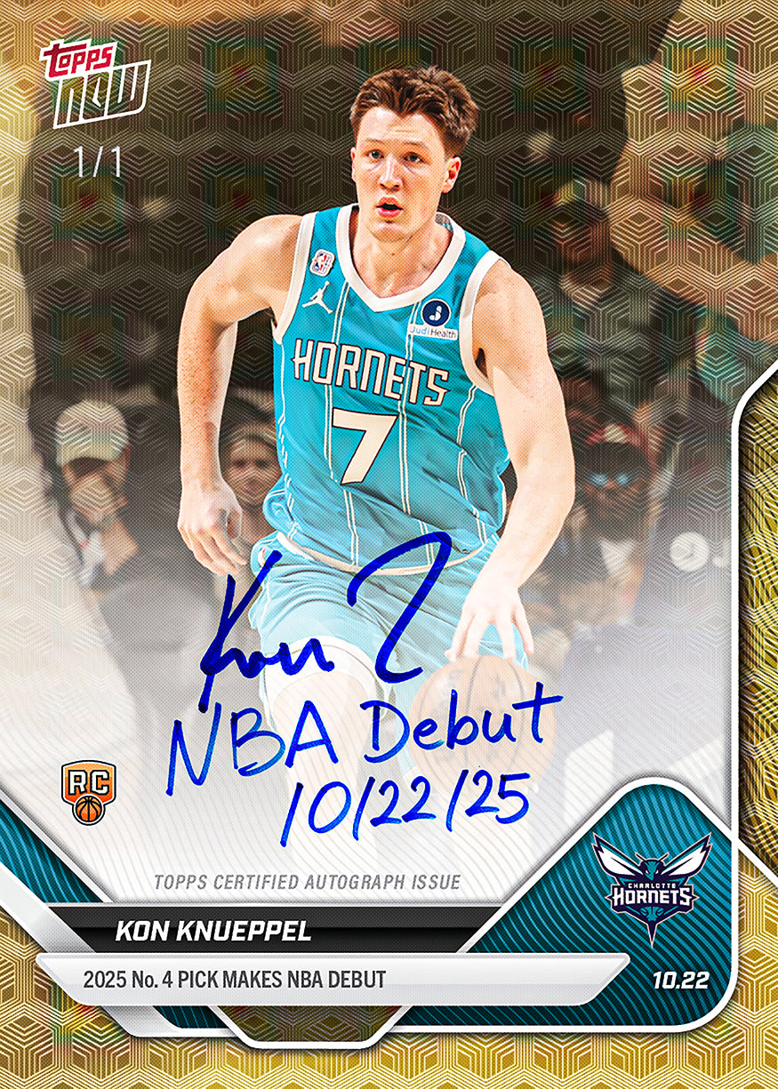 Kon Knueppel - 2025-26 NBA Topps NOW® - Card 10 - PR: 2103