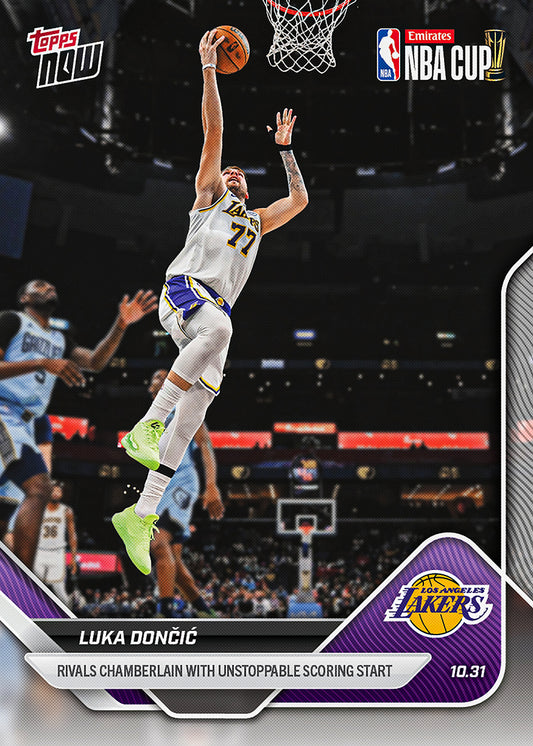 Luka Dončić - 2025-26 NBA Topps NOW® - Card 39 - PR: 2167