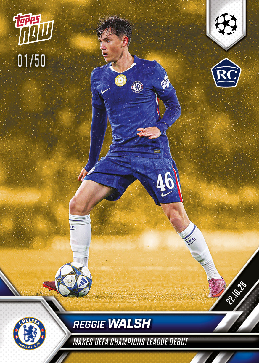Reggie Walsh - 2025-26 UCL Topps NOW® - Card 40 - PR: 850