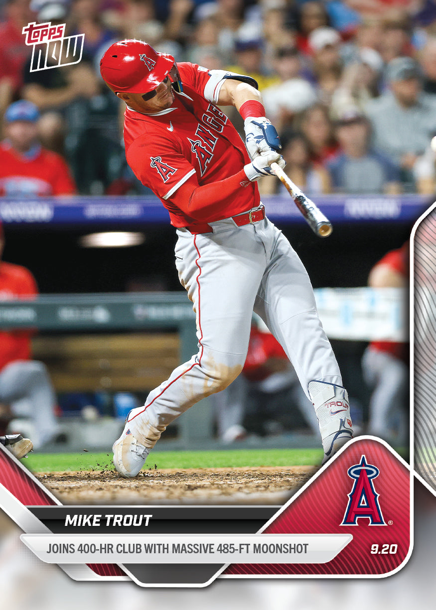 Mike Trout - 2025 MLB Topps NOW® - Card 742 - LOOK FOR AUTO-RELICS - PR: 14912