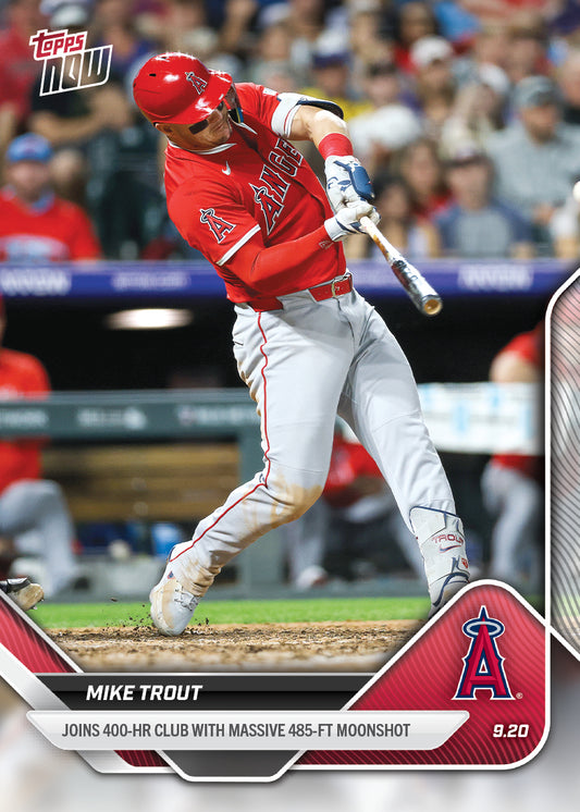Mike Trout - 2025 MLB Topps NOW® - Card 742 - LOOK FOR AUTO-RELICS - PR: 14912