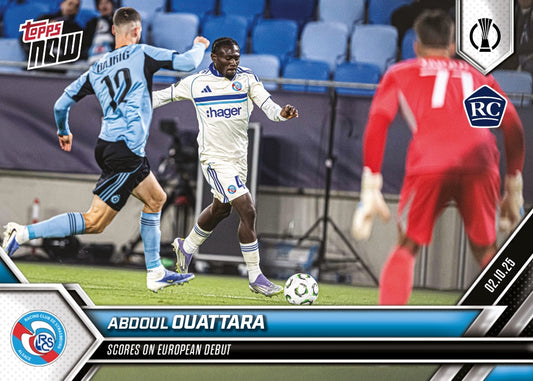 Abdoul Ouattara - 2025-26 UECL Topps NOW® - Card 3 - PR: 154