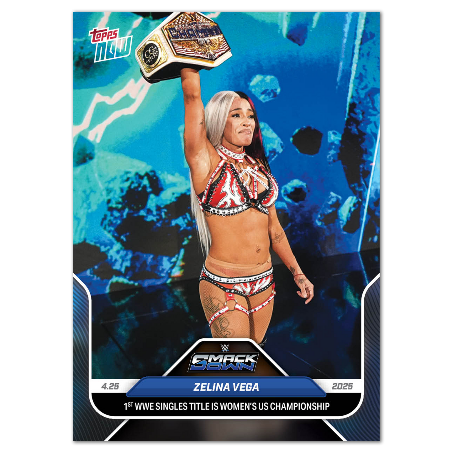 Zelina Vega - 2025 WWE Topps NOW® - Card 49 - PR: 1023