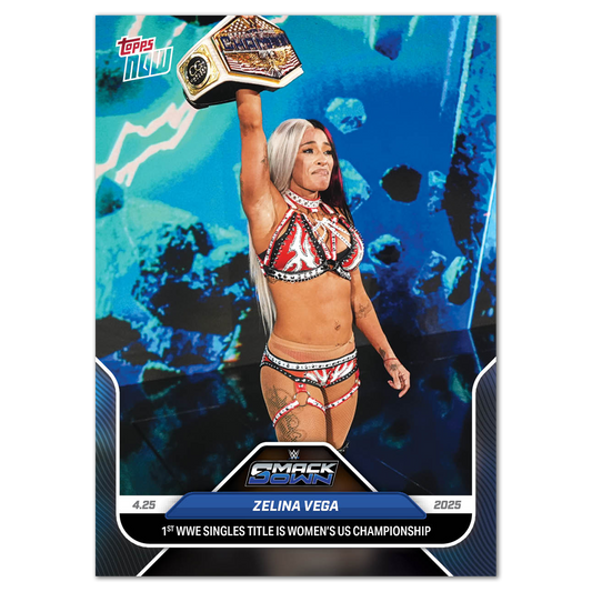 Zelina Vega - 2025 WWE Topps NOW® - Card 49 - PR: 1023