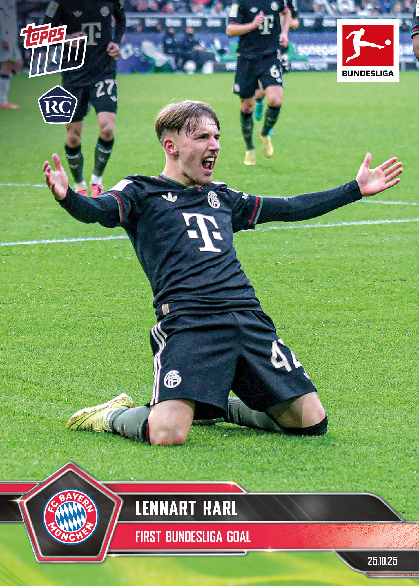 Lennart Karl - 2025-26 Bundesliga Topps NOW® - Card 50 - PR: 6508