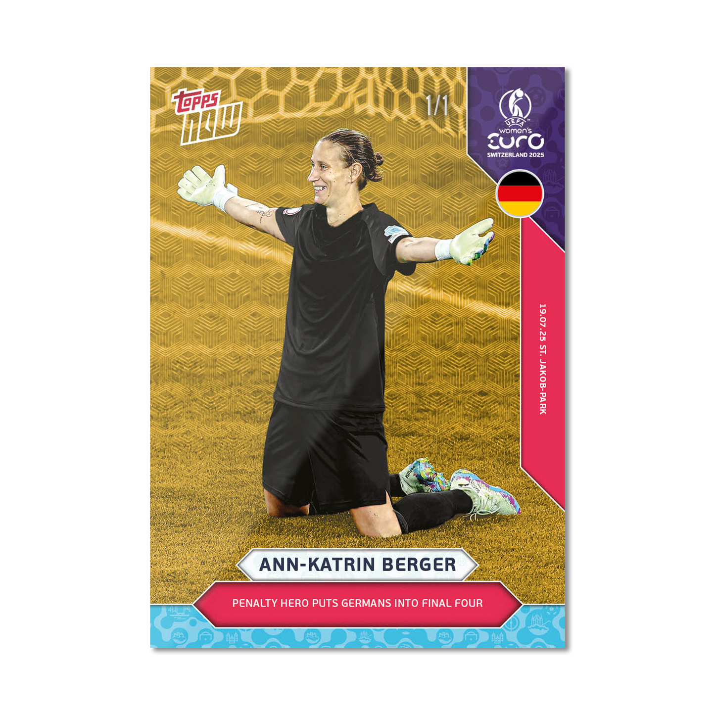 Ann-Katrin Berger - UEFA Women’s EURO 2025™ Topps NOW®  - Card 24 - PR: 234