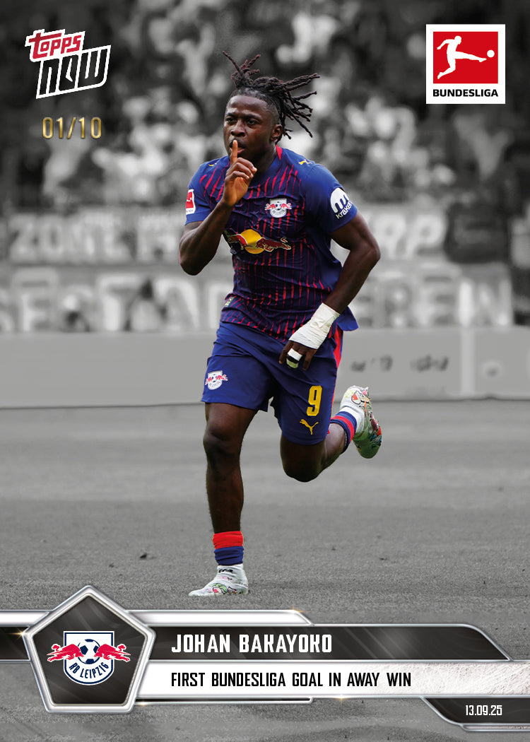 Johan Bakayoko - 2025-26 Bundesliga Topps NOW® - Card 18 - PR: 126