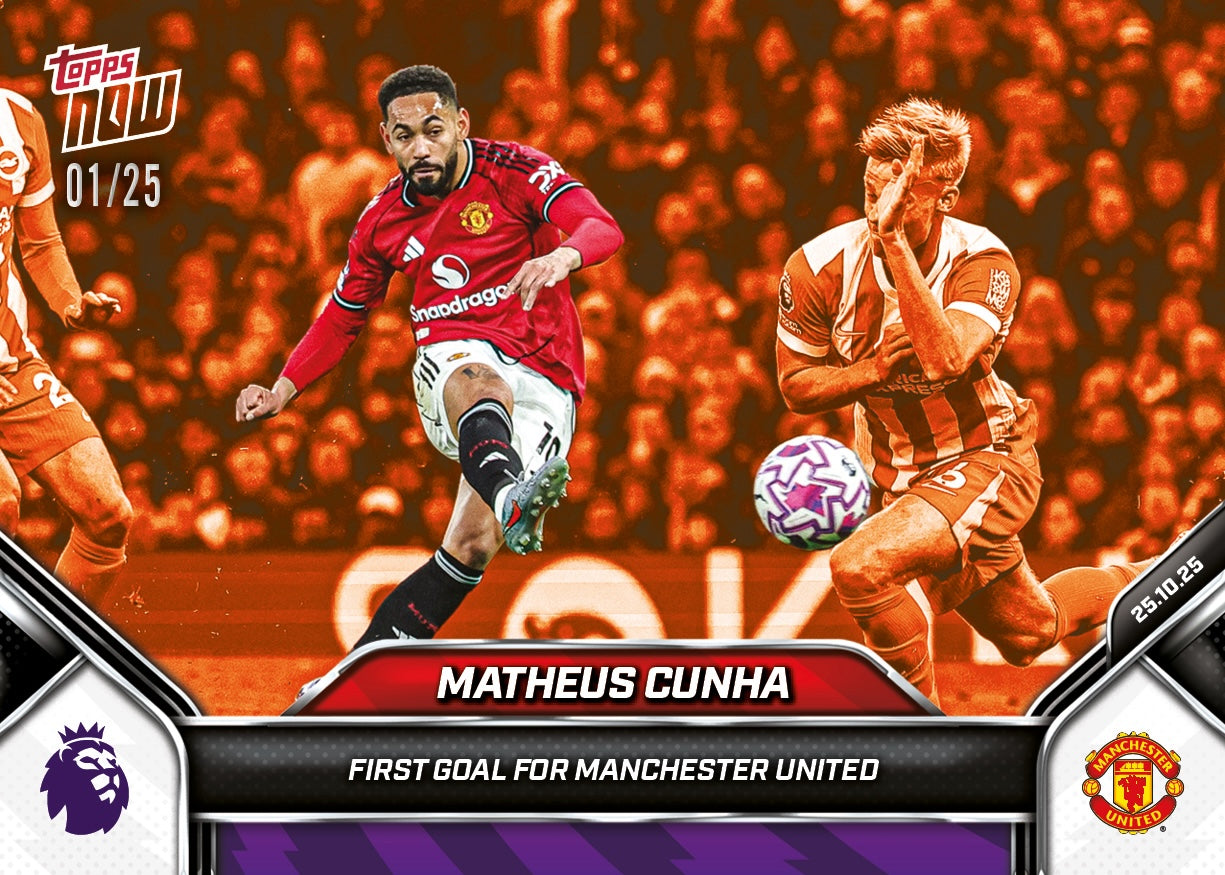 Matheus Cunha - 2025-26 Premier League Topps NOW® - Card 40