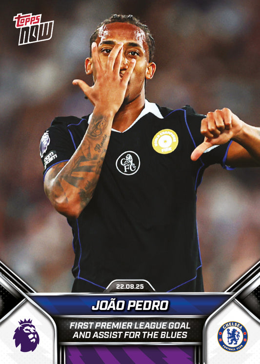João Pedro - 2025-26 Premier League Topps NOW® - Card 7 - PR: 1073