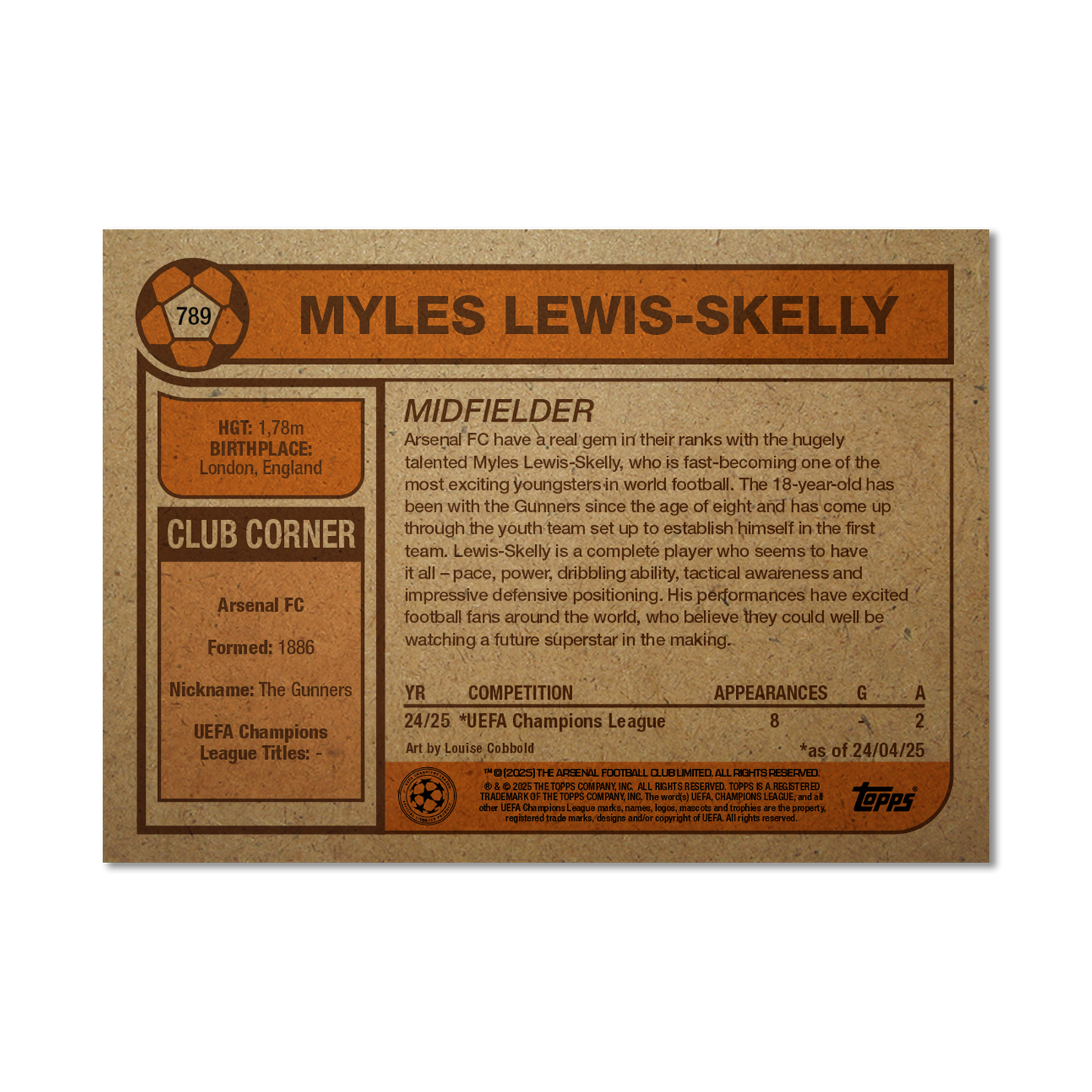 Myles Lewis-Skelly - UCC Living Set® - Card 789 - PR: 1034