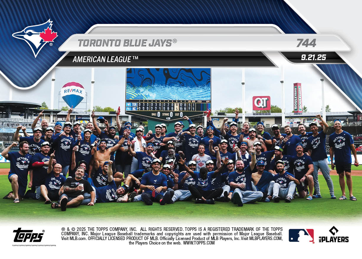 Toronto Blue Jays - 2025 MLB Topps NOW® - Card 744 - PR: 457