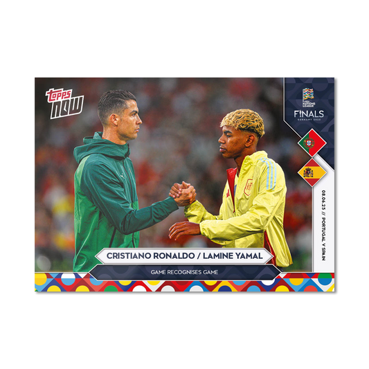 Cristiano Ronaldo & Lamine Yamal - 2025 UEFA Nations League Topps NOW® - Card 8 - PR: 14177