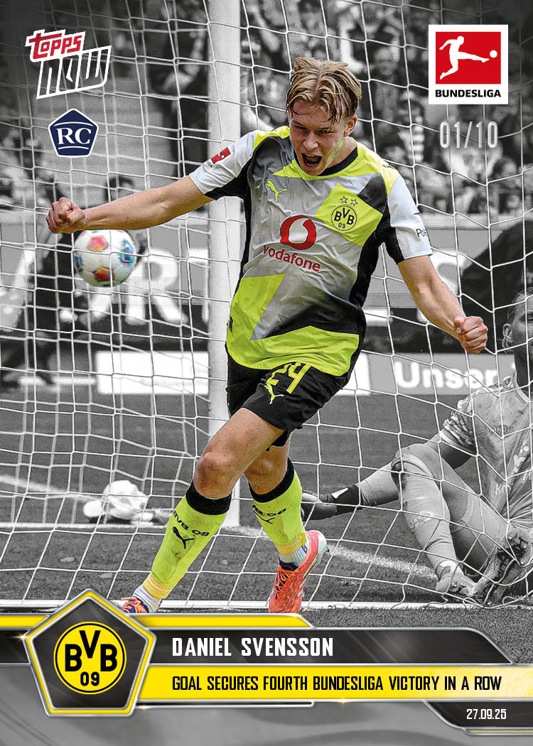 Daniel Svensson - 2025-26 Bundesliga Topps NOW® - Card 34 - PR: 464