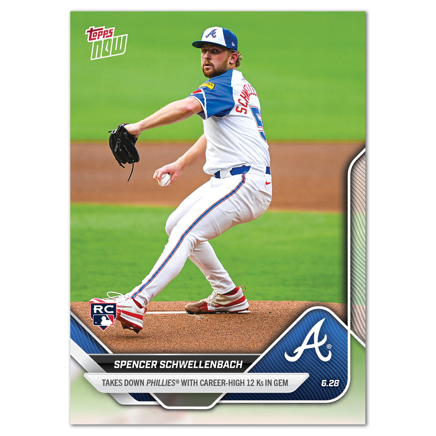 Spencer Schwellenbach - 2025 MLB Topps NOW® - Card 360 - PR: 847