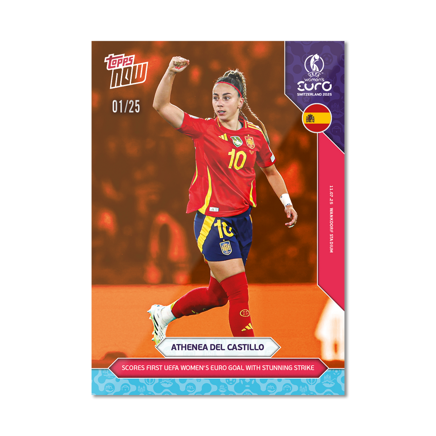 Athenea del Castillo - UEFA Women’s EURO 2025™ Topps NOW®  - Card 16 - PR: 415