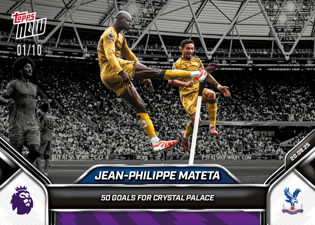 Jean-Philippe Mateta - 2025-26 Premier League Topps NOW® - Card 22 - PR: 211