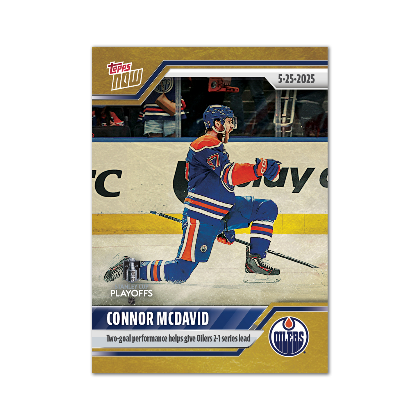 Connor McDavid - 2024-25 NHL Topps NOW® - Sticker # 195 Pack - PR: 305