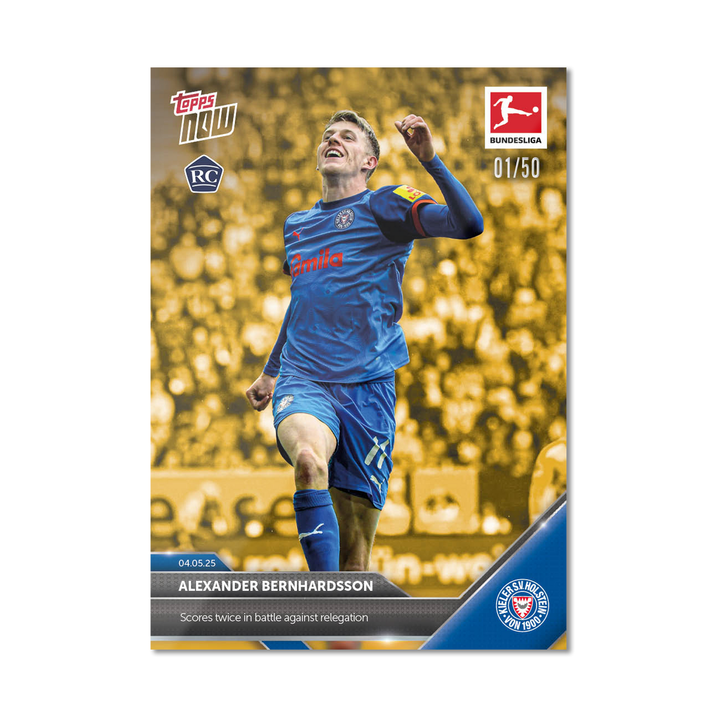 Alexander Bernhardsson - 2024-25 Bundesliga Topps NOW® - Card 181 - PR: 86