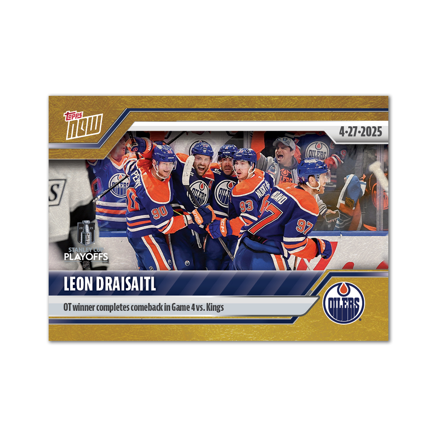 Leon Draisaitl - 2024-25 NHL Topps NOW® - Sticker # 171 Pack - PR: 130